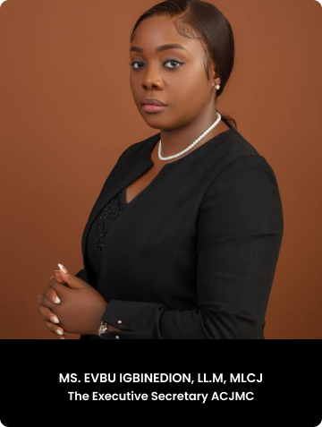 MS. EVBU IGBINEDION, Executive Secretary
